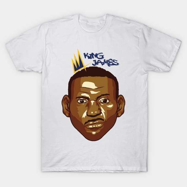 King James Vector Art T-Shirt by Ken Asahvey